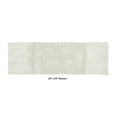 thumbnail image 2 of Better Trends 20" x 60" Bathroom Runner Mat 100% Cotton, Extra Soft Tufted Bath Rug, Water Absorbent & Non Slip, Solid Pattern, Ivory Granada Collection, 2 of 4