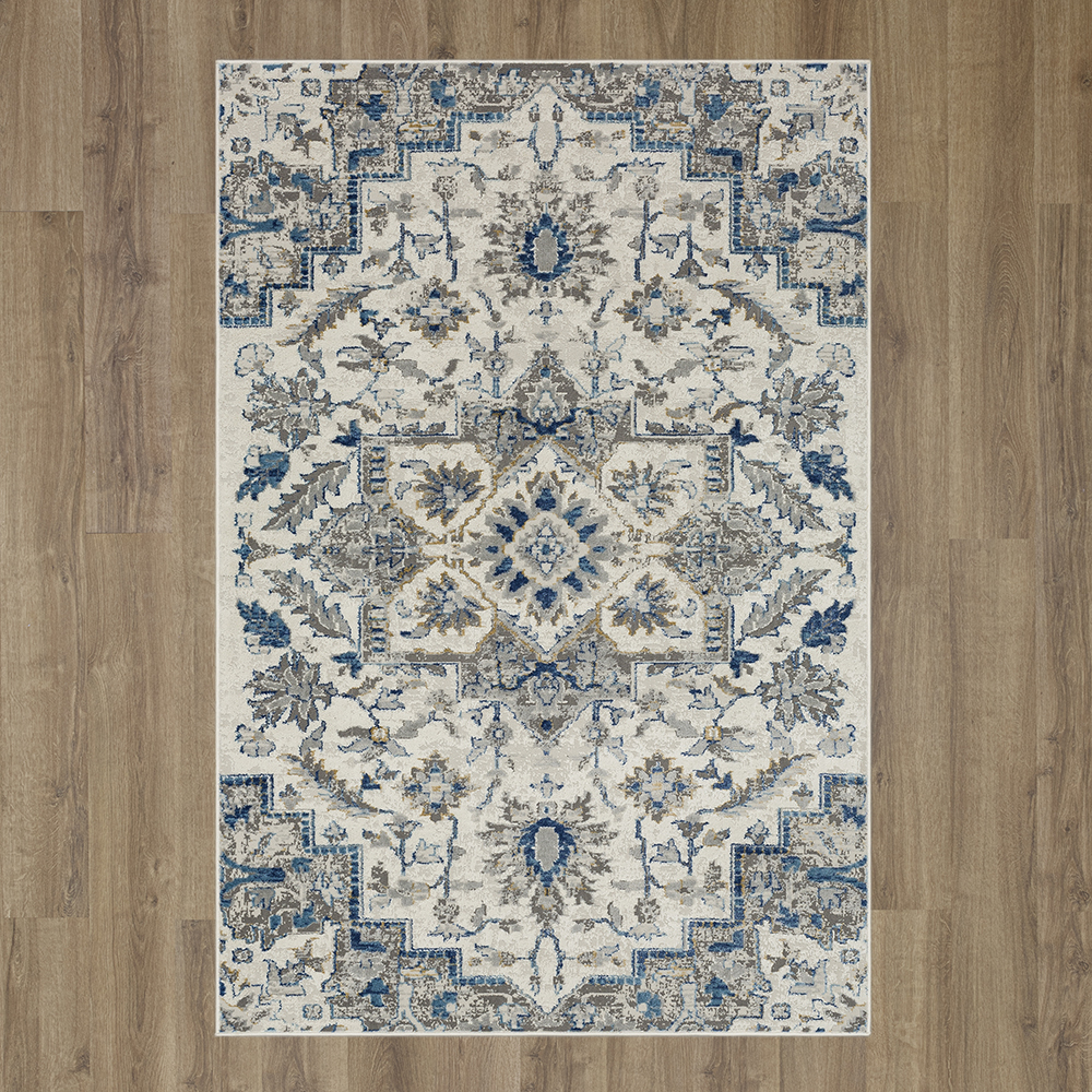 Mohawk Home Priam Indoor Woven Area Rug, Blue, 5'3" x 8