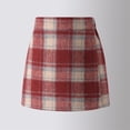 thumbnail image 3 of Usaibhir Teens Toddler Girls Plaid Pleated Skirt A-Line Mini Skirt Elastic Waist Wrap Skirts 2-16T, 3 of 8