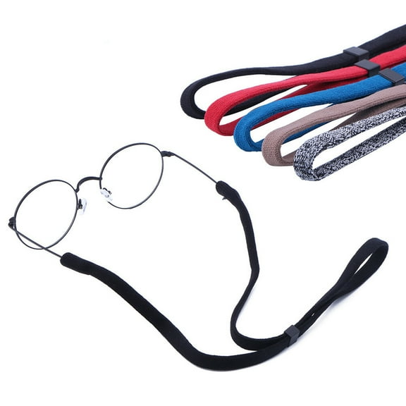 Moluckfu Sport Eyeglasses String Straps Polyester 5Set White and Black Spots