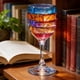thumbnail image 1 of Copa de vino con diseño de libro artesanal, elegante copa de vino con tallo para lectura, funda para taza, 1 of 5