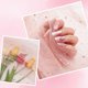thumbnail image 3 of Rollos de tela de tul rosa brillante de 59" x 5 yardas, tela de tul con lentejuelas de estrellas y lunas rosas, tela de tul de malla bordada con estrellas y lunas, 3 of 8