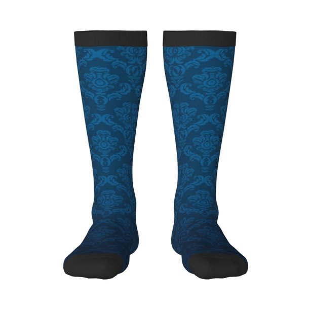 Balery Dark Blue Calcetines novedosos Calcetines deportivos Calcetines hasta la rodilla Calcetines de algodón Calcetines originales y geniales