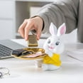 thumbnail image 6 of Sunjoy Tech Rabbit Figurine Tray Multifunctional Handmade Decoration Resin Adorable Rabbit Desk Storage Tray Living Room Supply, 6 of 7