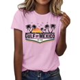 thumbnail image 1 of WZXFASHION T-shirt Imprimé Lettres EST. 1550 Col Rond Manches Courtes Décontracté Soldes Aujourd'hui Prime T-shirt Manches Courtes pour Femmes, 1 of 4
