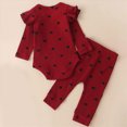 thumbnail image 5 of Toddler Baby Girl Summer Outfit Romper Pants Bow Headband & Hat Sets Newborn Infant Clothes, 5 of 6