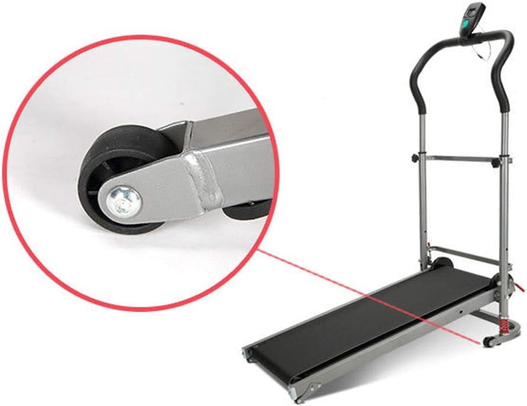 Preasion Manual Walking Exercise Treadmill, Gray, 242.5 lb