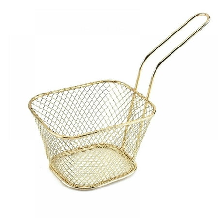 

Mini Fry Baskets Stainless Steel Square Fryer Basket French Fries Basket Kitchen Frying Basket for Chips Onion Rings Chicken Nugget Popcorn