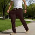 thumbnail image 6 of Hurxie Men's Hiking Pants Lightweight, Quick-Dry Moisture Wicking Outdoor Pants Coffee,L, 6 of 7
