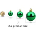 thumbnail image 3 of Paquete de 36 bolas decorativas navideñas., 3 of 6