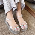 thumbnail image 5 of Eltusu Girls Jellies, PVC No Slip Summer Outdoor Casual Jelly Shoes White Size 11.5(Little Kids), 5 of 8