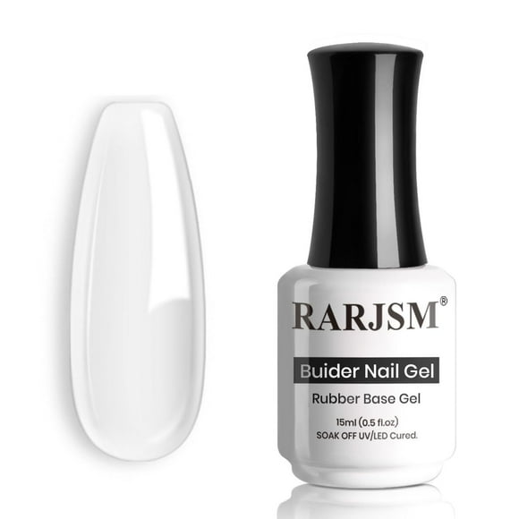 Esmalte de uñas en gel RARJSM Clear Transparent Builder, 15 ml