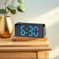 thumbnail image 2 of Unique Bargains 2 Pcs Digital Dual Alarm Clock for Bedroom Black Pink/White Blue, 2 of 6