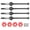 Red, variant on YAHHU Red CVD Metal Drive Shaft Transmission Axle with Hex Adapter Upgrade Kit for RC Crawler Car Sakura D3 XIS S TB03 Heavy Duty Steel Replacement Parts Setup (44mm / 1.73 inches, 4 Pack)