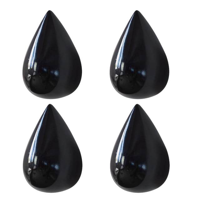 Bearachild 4 unids/set ganchos de decoración de pared modernos, resistentes y elegantes, para bolsos, sombreros y ropa, ahorrador de espacio Decoración del hogar negro S