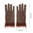 thumbnail image 3 of Unique Bargains 1 Pair Sunblock Mittens Leopard Sun Block Driving Gloves for Women Coffee Color, 3 of 5