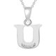 thumbnail image 1 of Fiudx Ofertas de la semana Collar en colgante y cadete en nombre y 26 letras en inglés, regal en moda para mujer, 1 of 1