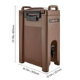 thumbnail image 5 of VEVOR Insulated Beverage Dispenser, 5 Gal/19L Hot and Cold Beverage Server with Spigot & Handle, Food-Grade Thermal Drink Dispenser Cooler for Tea Coffee Water in Cafes & Restaurants, Brown, 5 of 9