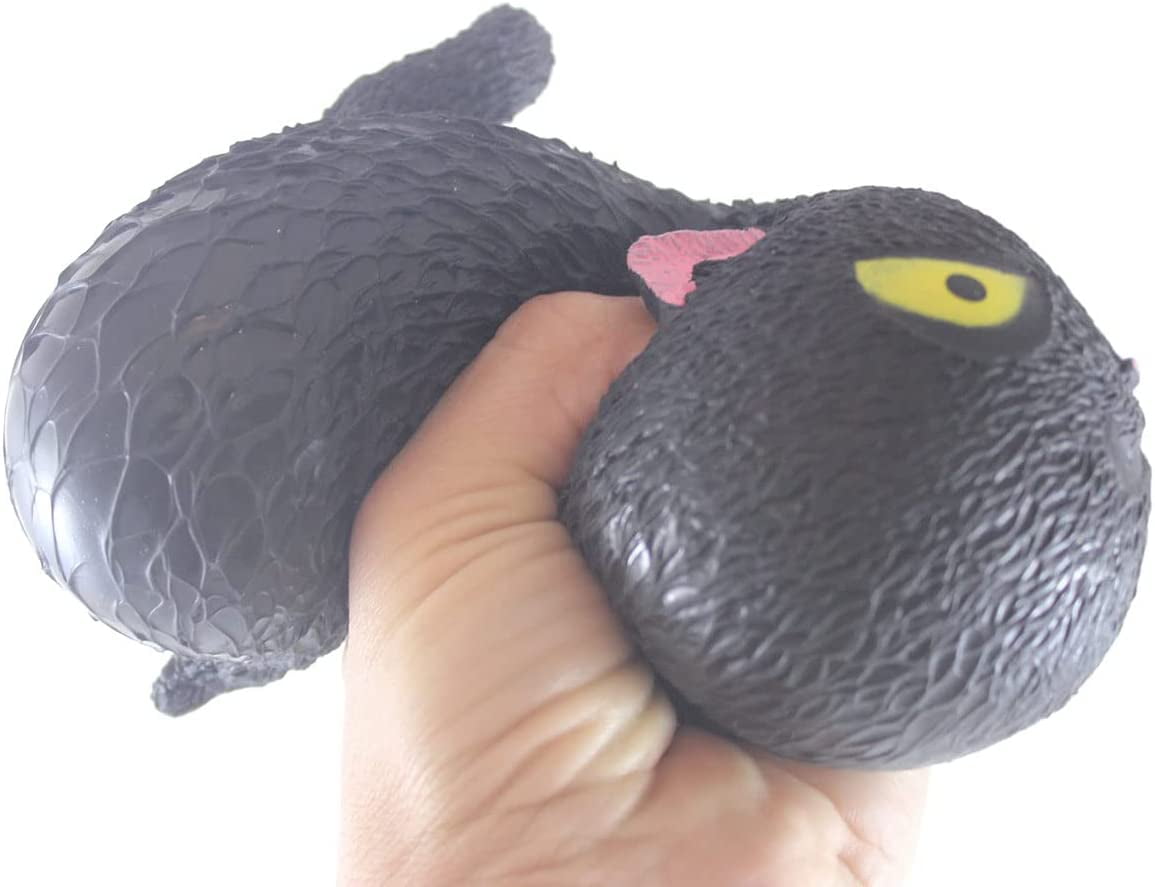 Suaninxi Pinch Angry Cat Cute Pet Toy Decompression Artifact Vent Toy Cat-Shaped  Stress Relief Balls Squeeze Toys Holiday Kids Gift. (Black) : :  Toys