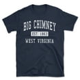 thumbnail image 1 of Big Chimney West Virginia Classic Established Men's Cotton T-Shirt, 1 of 1