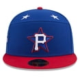 thumbnail image 2 of Men's New Era Blue/Red  Pittsburgh Pirates 2025 MLB All-Star Game Workout Side Patch 59FIFTY Fitted Hat, 2 of 5