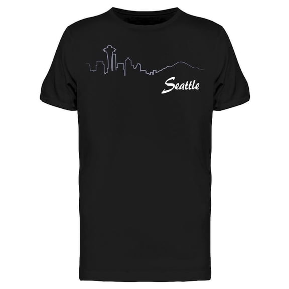 Seattle, Linear Design Tee Men's -Image by Shutterstock