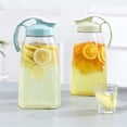 thumbnail image 2 of Beverage Storage Container Heat Cold Water Jug Plastic Juice Pitcher Household Teapot Kettle - Size L (Blue), 2 of 8