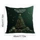 thumbnail image 3 of Funda de Cojín Navideña | Funda de Cojín Decorativa para Sofá, de Poliéster Verde | 45 X 45 Cm | Decoración Navideña | 80 G, 3 of 6