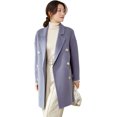 thumbnail image 1 of Maydear Women's Autumn Woolen Coat, Medium-length Style Double-Faced Wool Coat Loose Woolen Jacket, 1 of 5