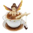 thumbnail image 5 of Ebros Magical Encounters Shocked Fairy Bathing In Tea Cup Figurine 5"H Fantasy Collectible Tea Time Fairy With Tea Bag, 5 of 5