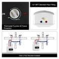 thumbnail image 3 of CAMPLUX 1.44 kW 6.5 Gallons Point of Use Tank Electric Water Heater for Under Sink, ME70B, 3 of 7
