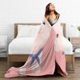 thumbnail image 4 of Cute Pink Piggy Pig Soft Throw Blanket All Season Microplush Warm Blankets Lightweight Tufted Fuzzy Flannel Fleece Throws Blanket for Bed Sofa Couch 50"x40", 4 of 6