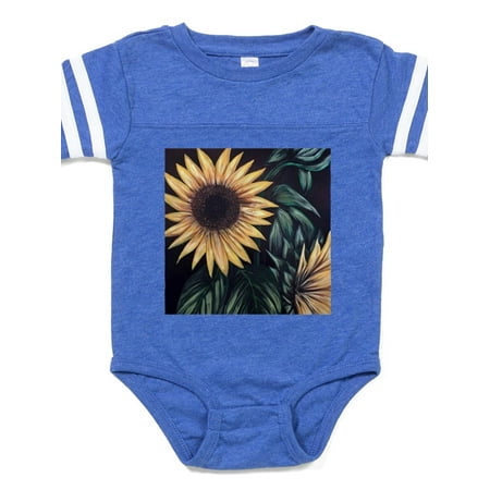 

CafePress - Sunflower Life - Cute Infant Baby Football Bodysuit