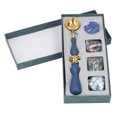 thumbnail image 2 of Kit de Cera de Sellado, Caja de Regalo de Kit de Setas de Cera Azul Oscuro para Sobres, 2 of 7