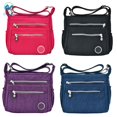 thumbnail image 4 of Deago Women's Shoulder Bags Casual Handbag Bag Messenger Cross Body Nylon Bags - Zipper Pocket (Blue), 4 of 4