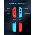 thumbnail image 3 of Game Controller Vibration Sense 6-Axis Joy Pad Controller Dual Vibration Wireless L/R Joystick Controller Compatible For Switch Joy Pad, 3 of 9
