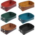 thumbnail image 3 of FYBTOF Leather Jewelry Valet-Tray Dice Tray Entryway Table Tray Bedside-Nightstand Desk Tray Travel Dish Plate Dice Tray-Desktop Storage Box Leather Tray Valet-Tray for Key Wallet-Rings-4872, 3 of 5
