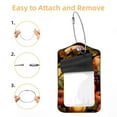 thumbnail image 2 of Square PU Leather 2 Pack Travel Tag - Bag Tag - Suitcase Tag with Privacy Cover and Stainless Steel Ring - Suitable for Travel, Backpack, and Handbag Fruit, 2 of 7
