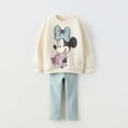 thumbnail image 1 of Sudadera holgada de manga larga para niño, ropa informal con estampado de Mickey Mouse, Tops holgados + Pantalones, 1 of 5