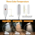 thumbnail image 2 of LEPOWER Clip on Book Light, Reading Light, Battery & USB Operated, Bed Light for Kids, Bookworms, Students, White, 2 of 7