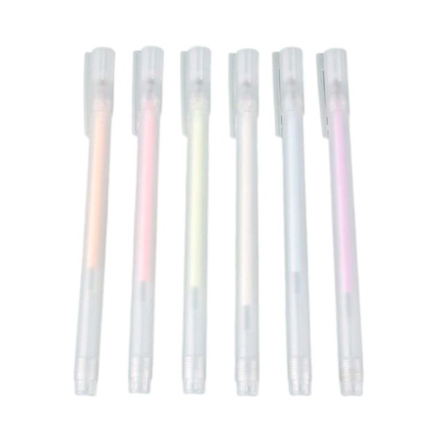 Bolígrafo de pegamento de puntos con 6 recambios de secado rápido, fuerte viscosidad, escritura suave, regalo creativo, cabeza de de 1,0mm para Gloria Plumas de pegamento de puntos