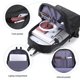thumbnail image 4 of Mochila HOMIEE para portátil casual ligera de 15,6 pulgadas de nailon negro, 4 of 7