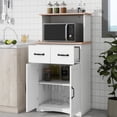 thumbnail image 5 of Vertical Design White MDF Kitchen Cabinet | Ideal for Compact Kitchens | Offers 3 - level Adjustable Shelf, 5 of 6