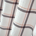 thumbnail image 4 of Mainstays 14 Piece Set, Neutral Plaid Fabric 72 in x 72 in Shower Curtain, with 72 in x 72 in Peva Liner, and 12 Metal Roller Ball Hooks, 4 of 6