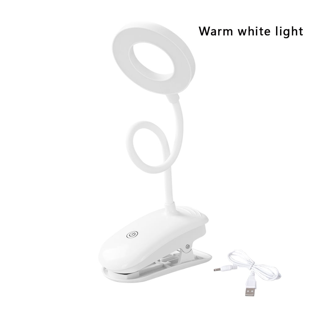 1111Fourone LED USB Flexible Desk Lamp Clip Folding Bedroom Bedside