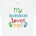 thumbnail image 4 of Inktastic Mommom Loves Me Childs Boys or Girls Baby Bodysuit, 4 of 5