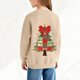 thumbnail image 5 of Cowsor Girls Sweatshirts Kids Cute Graphic Crewneck Pullover Tops Xmas Long Sleeve Holiday Shirts, 5 of 7