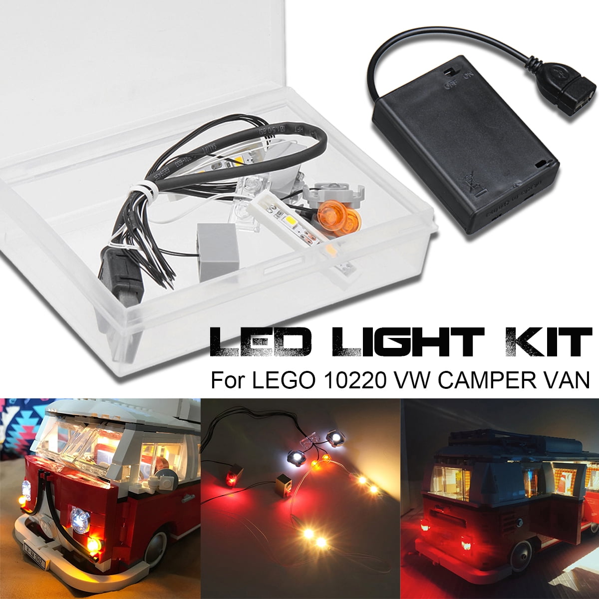 lego camper van lights