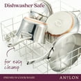 thumbnail image 4 of Anolon Nouvelle Copper Stainless Steel Saucepan with Lid, 3.5 Quart, Silver, 4 of 7