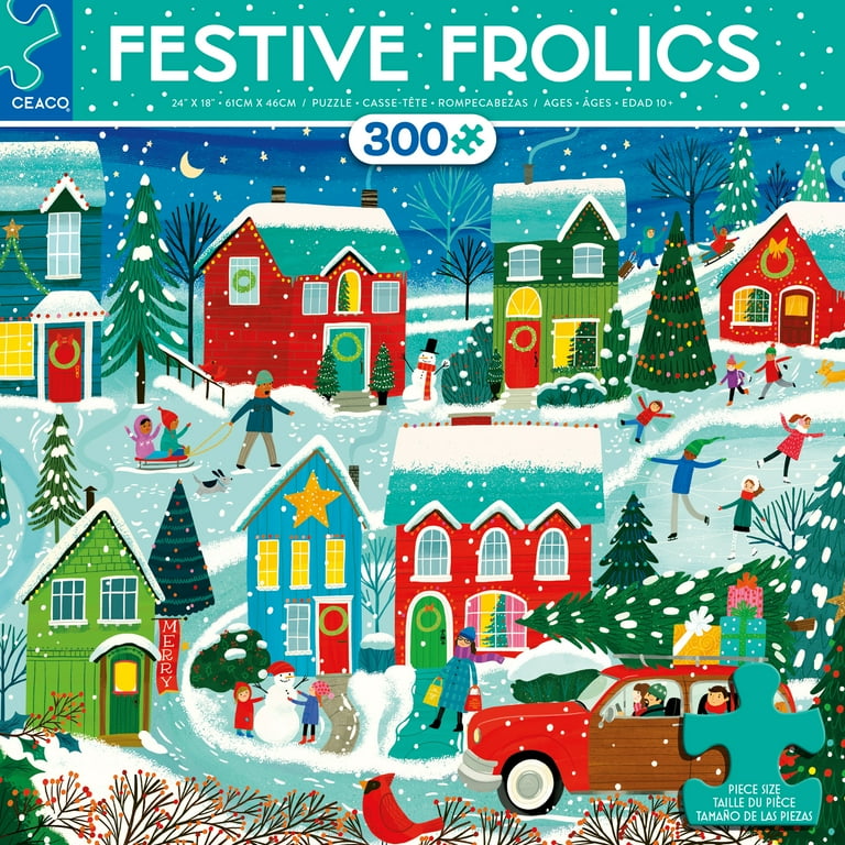 Ceaco Holiday Festive Frolics 300 Piece Creative Colorful